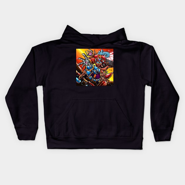 Captain Aquata Silverthorn Kids Hoodie by Glen Bosiwang Pop Culture Bonanza!